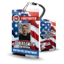 Load image into Gallery viewer, American Flag Custom ID Badge - BadgeSmith