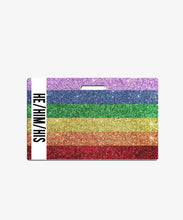 Load image into Gallery viewer, Glitter Pronouns Badge Buddy - BadgeSmith