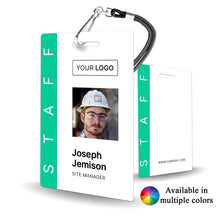 Load image into Gallery viewer, Administration Staff Photo ID Badge for Construction and Trade Custom - BadgeSmith