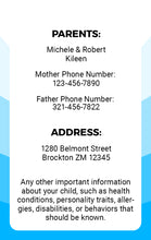 Load image into Gallery viewer, Child ID Badge - Personalized Safety ID - BadgeSmith