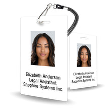Load image into Gallery viewer, Basic Office Employee Badge - Photo ID - BadgeSmith