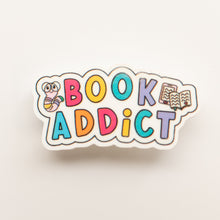 Load image into Gallery viewer, Book Addict Badge Charm - BadgeSmith