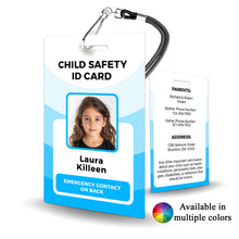 Load image into Gallery viewer, Child ID Badge - Personalized Safety ID - BadgeSmith