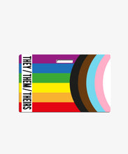 Load image into Gallery viewer, Flag Pronouns Badge Buddy - BadgeSmith