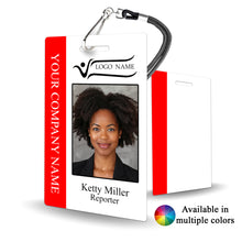 Load image into Gallery viewer, Custom Journalism Staff Badge for Media and Broadcasting - BadgeSmith
