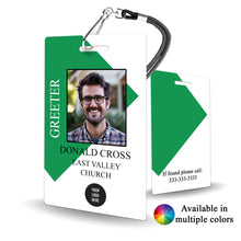 Load image into Gallery viewer, Custom Member Staff Badge for Church - BadgeSmith