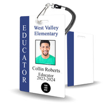 Load image into Gallery viewer, Custom Teacher Staff Badge - Educator ID Card - BadgeSmith