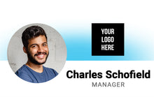 Load image into Gallery viewer, Personalized Corporate ID Badge - Custom Employee Identification Card - Horizontal - BadgeSmith