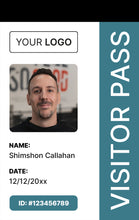 Load image into Gallery viewer, Elegant Corporate Badge - Custom Logo ID - BadgeSmith