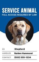 Load image into Gallery viewer, Therapy Animal ID Badge - Personalized Identification for Emotional Support Pets - BadgeSmith