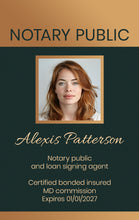 Load image into Gallery viewer, Elegant Notary Badge - Custom Design - BadgeSmith