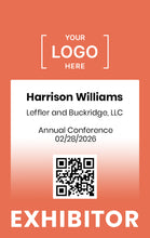 Load image into Gallery viewer, Exhibitor ID Badge - Custom Design - BadgeSmith