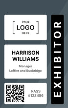 Load image into Gallery viewer, Deluxe Exhibitor Badge - Custom Design - BadgeSmith