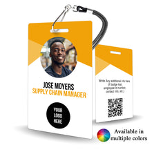 Load image into Gallery viewer, Geometric Management Staff Badge for Manufacturing and Industrial Custom - BadgeSmith