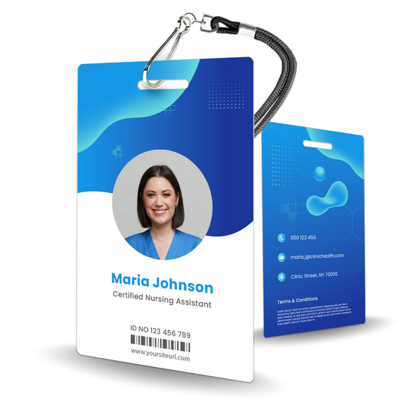 Healthcare Worker ID Badge - Medical Staff Identification - BadgeSmith