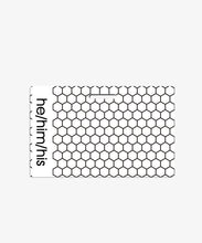 Load image into Gallery viewer, Hexagon Pronouns Badge Buddy - BadgeSmith