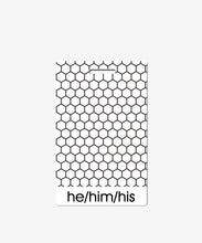 Load image into Gallery viewer, Hexagon Pronouns Badge Buddy - BadgeSmith