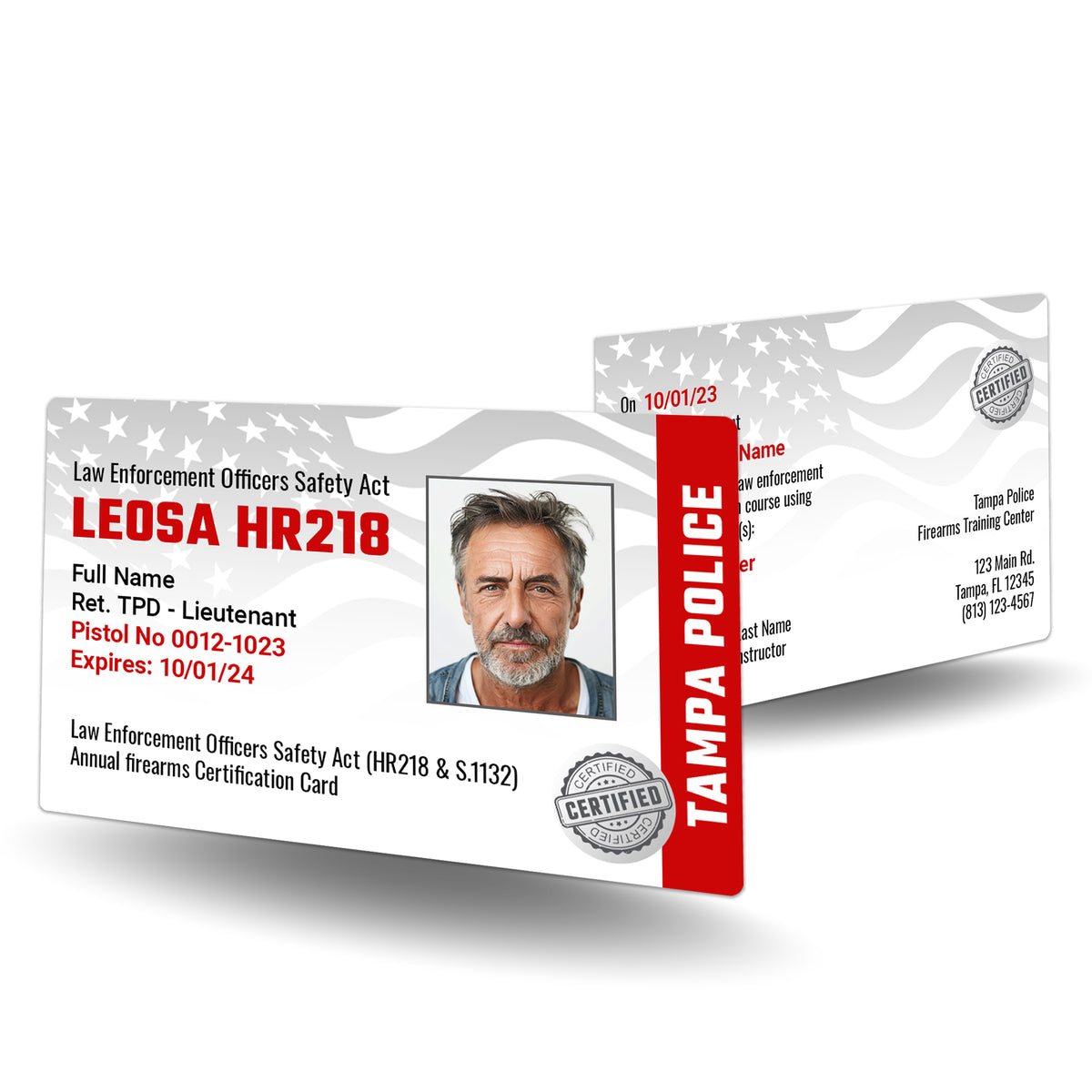 HR218 Wallet Card ID Badge – BadgeSmith