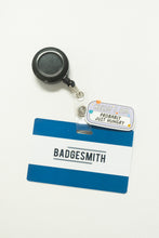 Load image into Gallery viewer, "Hello I am Probably Just Hungry" Badge Charm - BadgeSmith