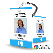 Load image into Gallery viewer, LPN Nurse Healthcare Staff ID Badge - BadgeSmith