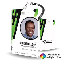 Load image into Gallery viewer, BACKUP -Modern Green & Black Office Badge - BadgeSmith