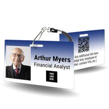 Load image into Gallery viewer, Classic Customizable Office Badge Horizontal - BadgeSmith