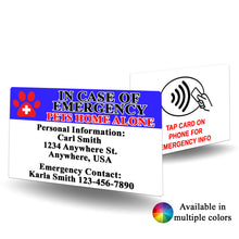 Load image into Gallery viewer, NFC Pet Emergency Contact Card - BadgeSmith