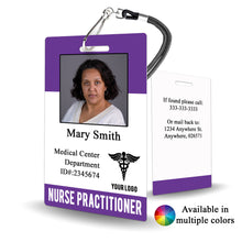 Load image into Gallery viewer, Nurse Practitioner ID Badge - BadgeSmith