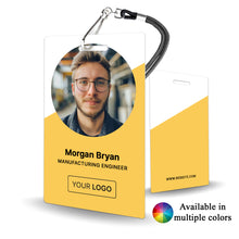 Load image into Gallery viewer, Simple Production Staff Badge for Manufacturing and Industrial Custom - BadgeSmith