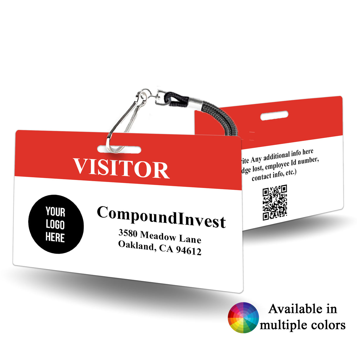 Image 2 for Visitor Badge Template Word