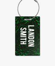 Load image into Gallery viewer, Neon Green Luggage Tag - BadgeSmith