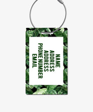 Load image into Gallery viewer, Tropical Palm Luggage Tag - BadgeSmith