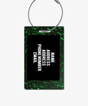 Load image into Gallery viewer, Neon Green Luggage Tag - BadgeSmith