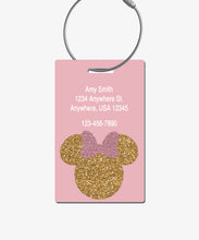 Load image into Gallery viewer, Minnie Mouse Luggage Tag - BadgeSmith