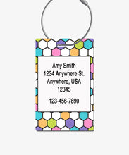 Load image into Gallery viewer, Hexagon Luggage Tag - BadgeSmith