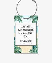 Load image into Gallery viewer, Tropical Luggage Tag - BadgeSmith
