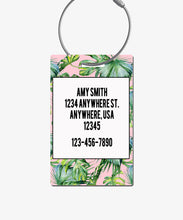 Load image into Gallery viewer, Palm Leaves Luggage Tag - BadgeSmith