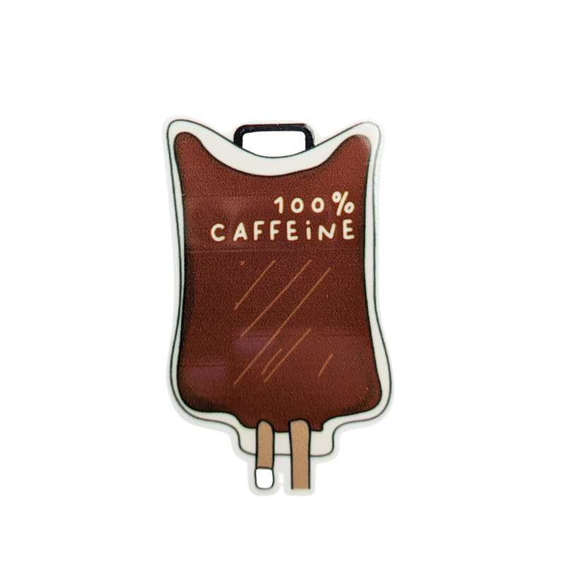 100% Caffeine | Plastic Add-On - BadgeSmith