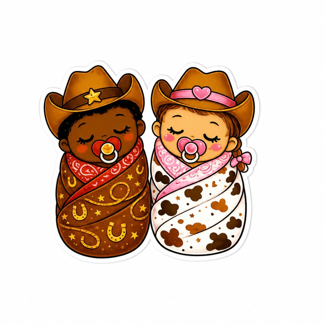 Western Cowgirl Baby | Plastic Add-On - BadgeSmith