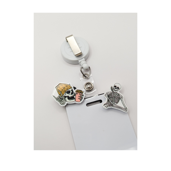 Badge Topper / CHARM COLLECTION - Skeletons - Charm Only / 3C4 - BadgeSmith