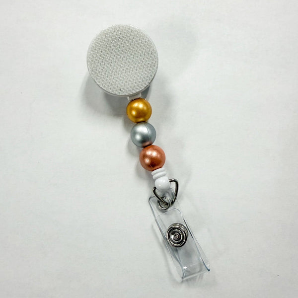 Mixed Metals Interchangeable Badge Reel