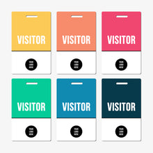 Load image into Gallery viewer, Visitor Badge for Office - Multiple Colors - BadgeSmith
