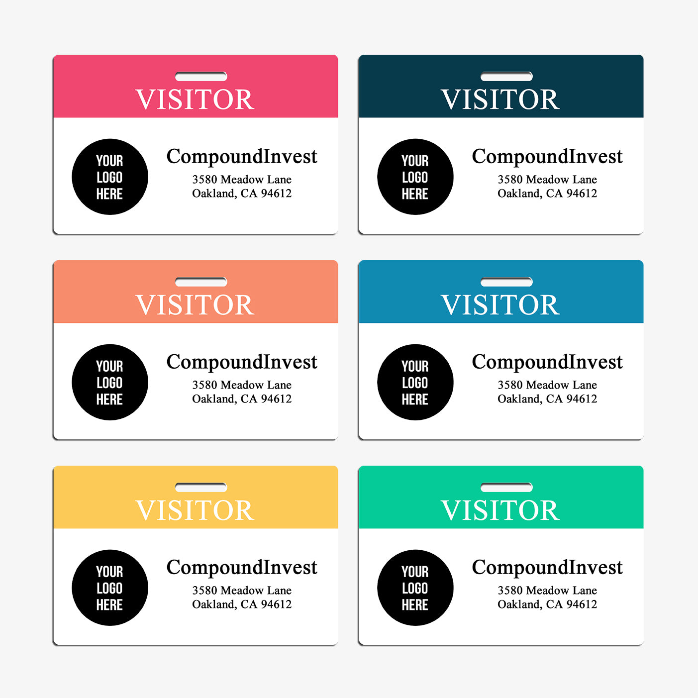 Simple Visitor Badge - Office or Business - BadgeSmith