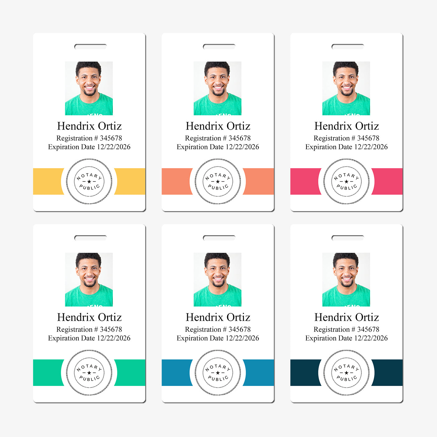 Notary ID Badge Customizable - BadgeSmith