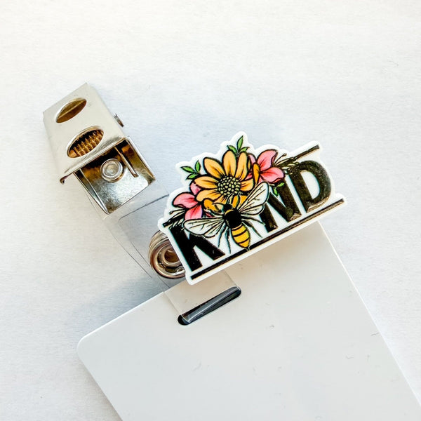 Badge Topper / CHARM COLLECTION - Bee Kind - Charm Only - BadgeSmith