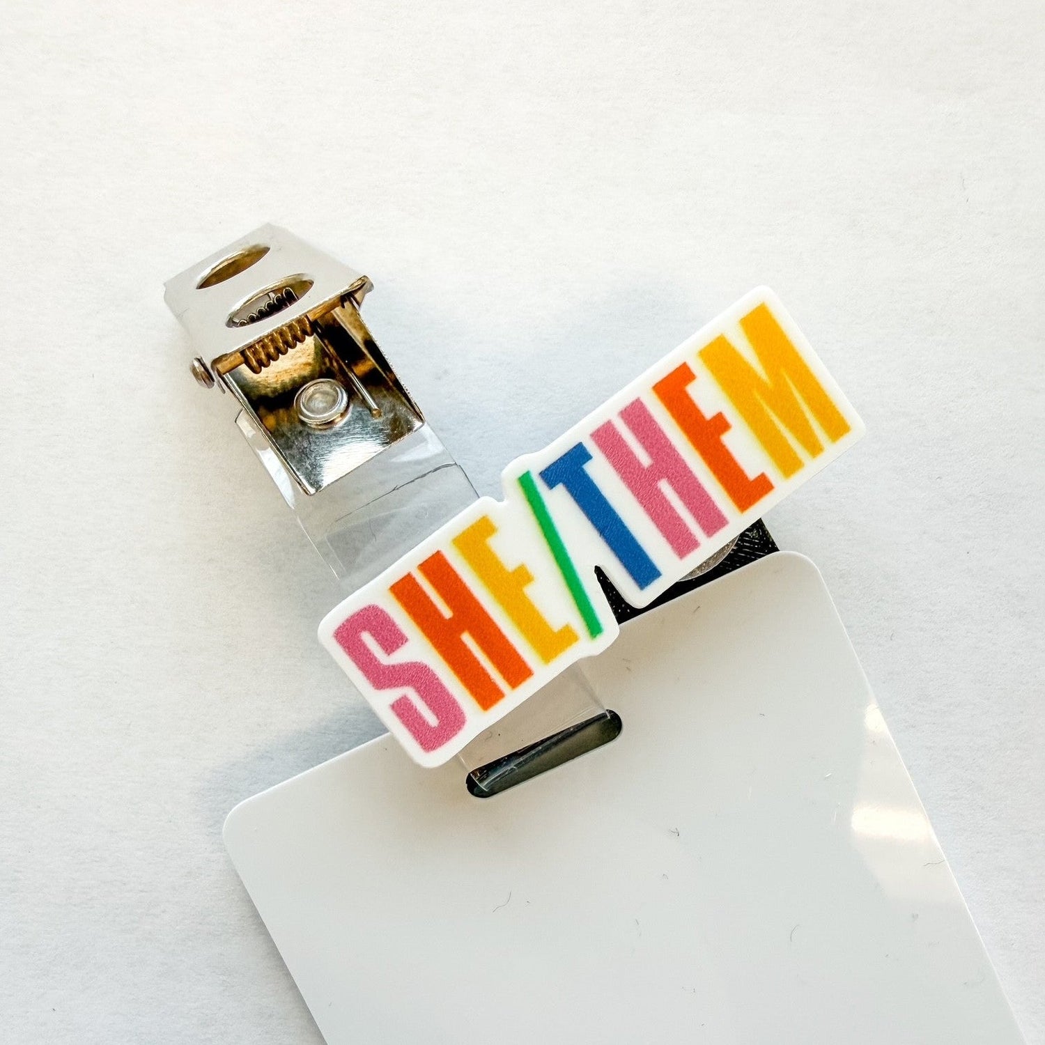 Badge Topper / CHARM COLLECTION - She/Them - Charm Only