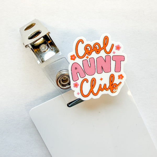 Badge Topper / CHARM COLLECTION - Cool Aunt Club - Charm Only - BadgeSmith