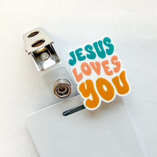 Badge Topper / CHARM COLLECTION - Jesus Loves You - Charm Only - BadgeSmith