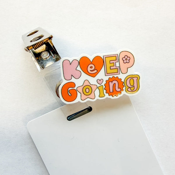 Badge Topper / CHARM COLLECTION - Keep Going - Charm Only - BadgeSmith