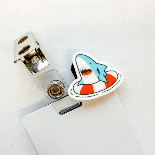 Badge Topper / CHARM COLLECTION - Shark - Charm Only - BadgeSmith